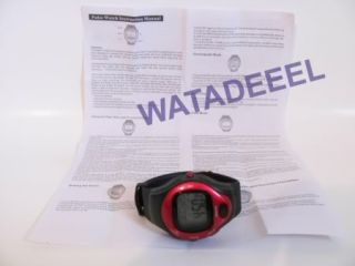 New Pulse Heart Rate Monitor Calories Counter Fitness Watch Red 02