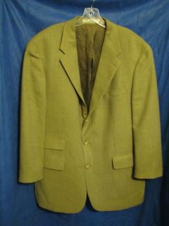  Pure New Wool Blazer Sport Coat Suit Jacket Houndstooth 44 R