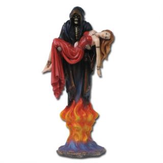 Dual Grim Reaper Hourglass Sandtimer Figurine Statue