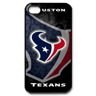 Houston Texans iPhone 4 or 4S Hard Plastic Black Case Cover 01831