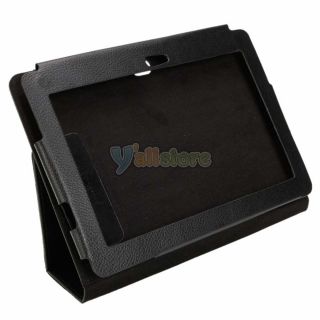 New Folio Leather Stand Cover Case for Sony S1 Tablet Black