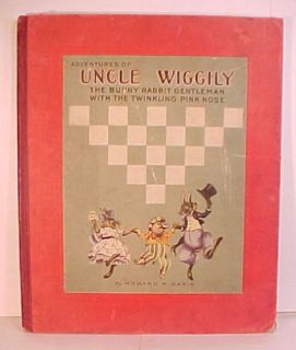 1924 Adventures Uncle Wiggily Howard R Garis Neat Art