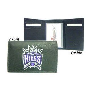 Sacramento Kings Embroidered Leather Tri Fold Wallet