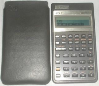 Hewlett Packard 17bII+ Financial Calculator With Carry Case