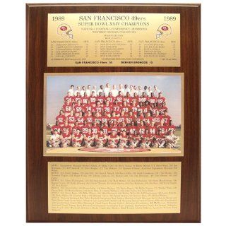 NFL 49ers 89/90 Super Bowl #24 Plaque