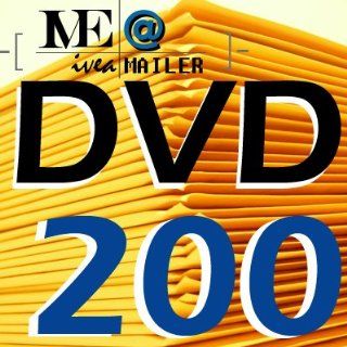 200 #DVD IVEA Kraft Bubble Padde Envelope Mailer 7.25 x 9