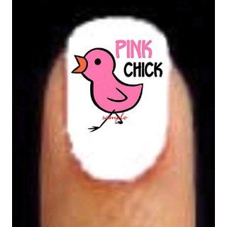 Pink Chick Breast Cancer Nail Decal Art 20: Everything