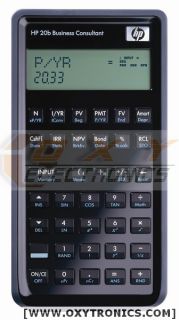 HP 20B Business Consultant Financial Calculator New