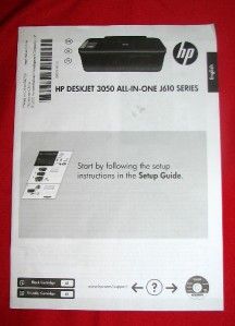 HP Deskjet 3050 J610 Series Wireless WiFi PSC Print Scan Copy Printer