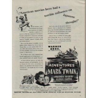 1944 Movie Ad, Samuel Clemens ..THE ADVENTURES OF