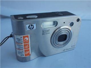 HP Photosmart R707 5 1 MP Digital Camera Gray as Is Parts Repair