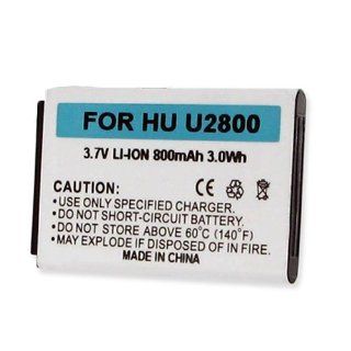 Huawei U2800 Cell Phone Battery (Li Ion 3.7V 800mAh