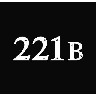 221B Baker Street BBC Sherlock Vinyl Die Cut Decal Sticker