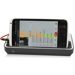  Battery Charger Cradle Dock Stereo Speaker for HTC One x S720e