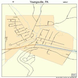 Street & Road Map of Youngsville, Pennsylvania PA