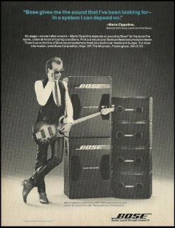 MARIO CIPOLLINA Huey Lewis and the News 1987 BOSE 802 BASS GUITAR AMPS