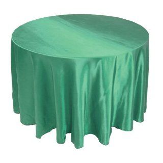 108 inch Round Green Tablecloth (Satin): Everything Else