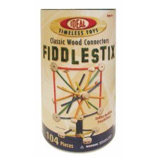 Wood Construction 104 pieces Fiddlestix in Canister Toys