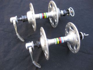 Campagnolo 1035 Record Strada High Flange 28 Hole Hubs 1970s