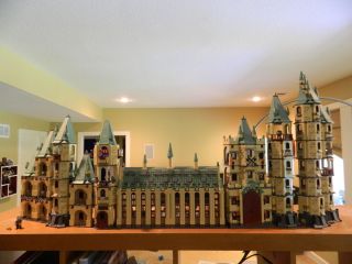 Huge Custom Lego Harry Potter Hogwarts Castle 4842 4867 Minifigs