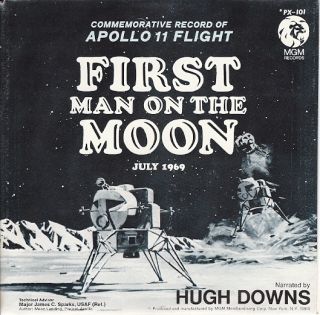 NASA First Man on The Moon 45 Record RPM Hugh Downs