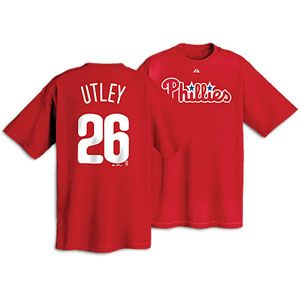 Majestic MLB Name and Number T Shirt   Mens   Chase Utley   Phillies
