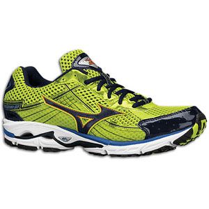Mizuno Wave Rider 15   Mens   Running   Shoes   Lime Punch/Anthractie