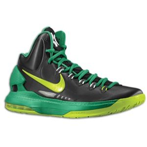 Nike KD V   Mens   Basketball   Shoes   Black/Electric Green/Pine