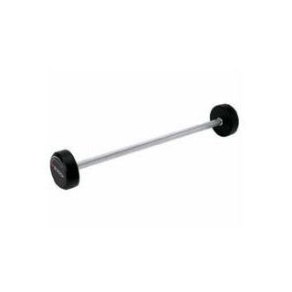 110 lb Urethane Encased Staight Weight Lifting Bar: Sports