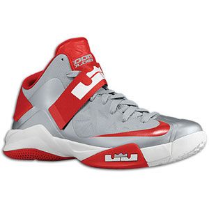 Nike Zoom Soldier VI   Mens   Basketball   Shoes   Wolf Grey/White