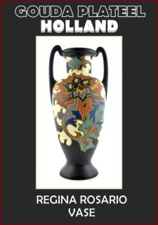2315 Huge Regina Rosario Gouda Pottery Vase Holland