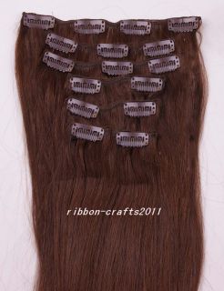 20 50cm 7pcs Clip in 100 Human Hair Extensions 70g 6OLOUR Options U