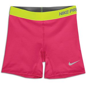 Nike Pro Boy Short   Girls Grade School   Fireberry/Volt/Matte Silver