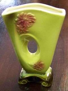 Hull Pottery Chartreuse Florals 72 Vase