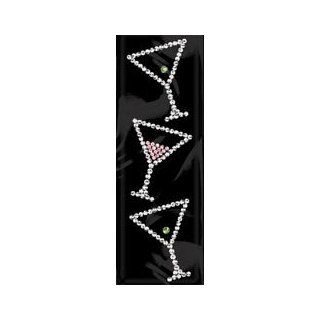  Glass/Crystal W/Green & Pink 3pk RW 113; 6 Items/Order: Home & Kitchen