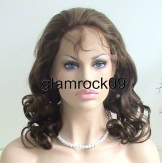 Lace Front 100 Indian Remy Human Hair Wig 16 Curly