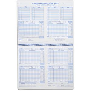  Volleyball Rally or Sideout Scorebook   Volleyball   Sport