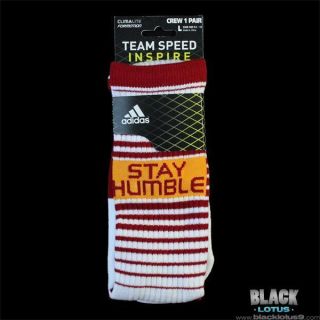  Adidas Team Speed Basketball Socks RG 3 III Redskins Work Hard Humble