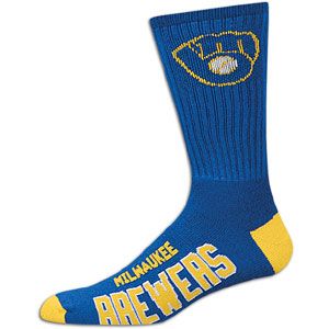 For Bare Feet MLB Crew Sock   Mens   Baseball   Fan Gear   Brewers