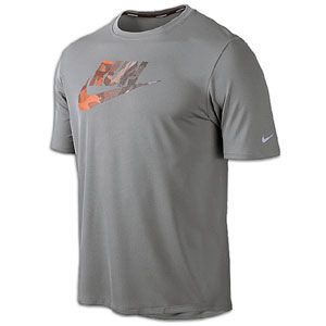 Nike Dri Fit Run S/S T Shirt   Mens   Running   Clothing   Stealth