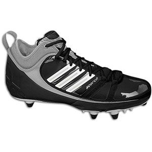 adidas Scorch 9 D Mid   Mens   Football   Shoes   Black/White/Silver