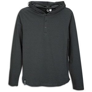 LRG Core Collection Henley Hoodie   Mens   Skate   Clothing   Black