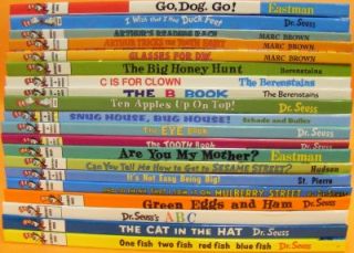 Set of 20 Dr Seuss Childrens Books New Cat in The Hat Green Eggs Ham