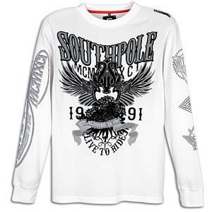 Southpole Sleeve Print Thermal Long Sleeve   Mens   Casual   Clothing