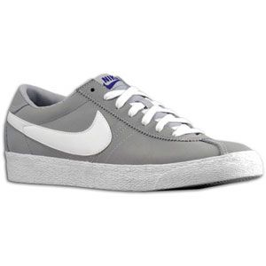 Nike Bruin Low   Mens   Basketball   Shoes   Wolf Grey/Court Purple