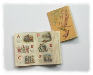 Miniature Victorian Childrens Book Funny Animals