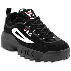 Fila Disruptor   Mens   Training   Shoes   Black/White/Vintage Red