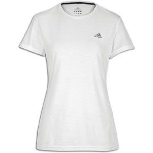 adidas Ultimate Workout T Shirt   Womens   White/Reflective Silver