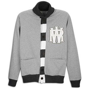 The Rocawear Satchel Cardigan Sweater is made of 100% cotton fleece