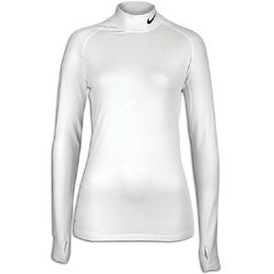 Nike Pro Combat Thermal Mock   Womens   Training   Clothing   White